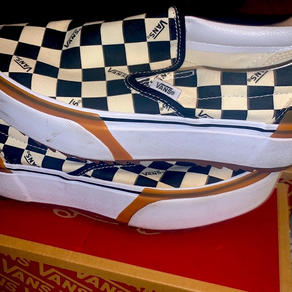 Vans Shoes - Vans Slip On Stacked Checker board